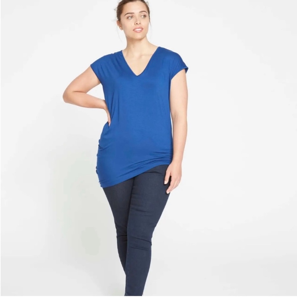 NEW Universal Standard Genevette Cap Sleeve V-Neck Top size S (14-16)